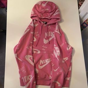 Nike Sweater S Pink Nike Hoodie Pink
